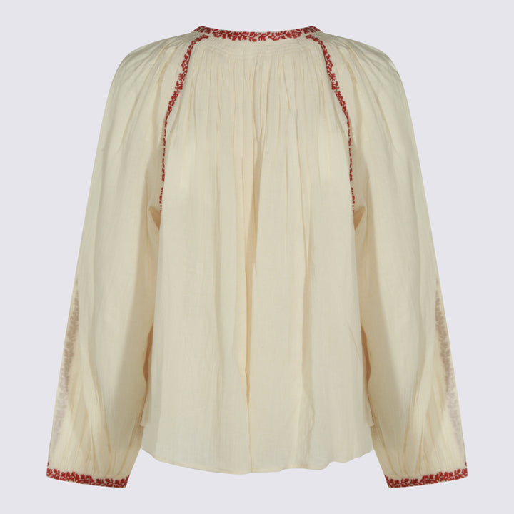 Marant Etoile Top - BEIGE/RED | 94a2e2e1513eba6a4c8b15726ae9408c9e580771