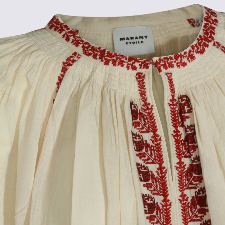 Marant Etoile Top - BEIGE/RED | 70c1ecd5c16a44004c47f0e8bed231f71cbdfb02