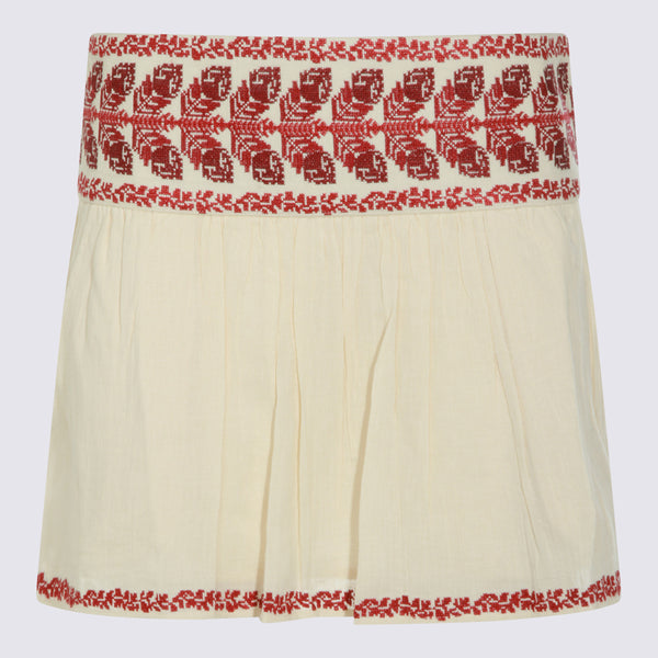 Skirts Beige/Red