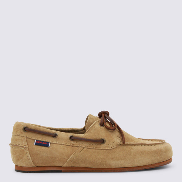 Flat Shoes Beige Camel
