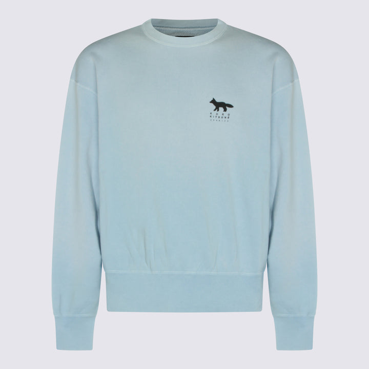 Maison Kitsune' Sweaters - Blu e verdi | 5b70fbb04754fe533f76a1c5482fa18e5910ec2b