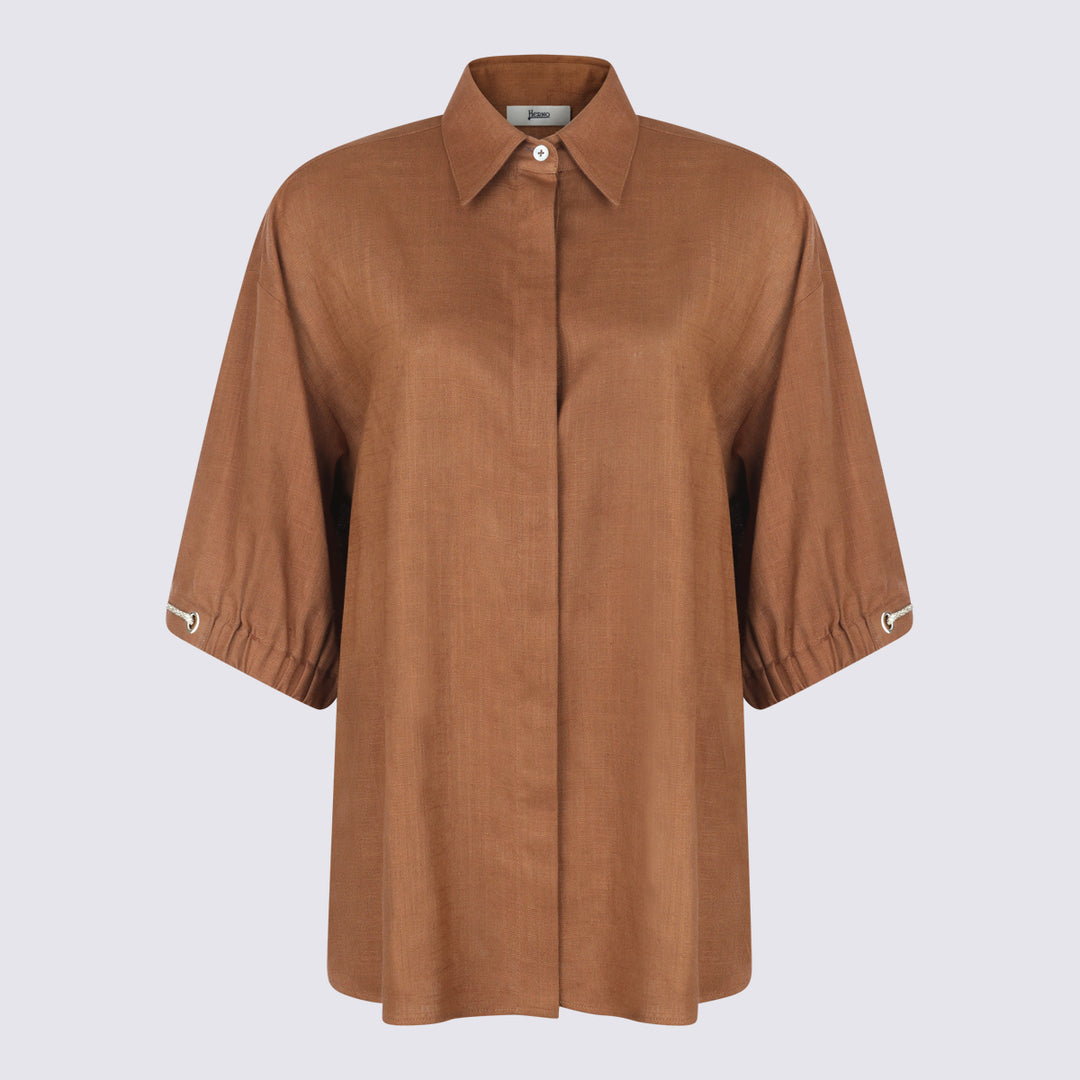 Herno Shirts - Marrone | 39cb48f6ee702b61bcc218f55eb54de7f970f0f6