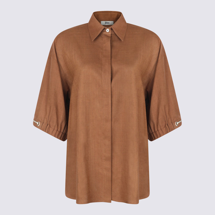 Herno Shirts - Marrone | 39cb48f6ee702b61bcc218f55eb54de7f970f0f6