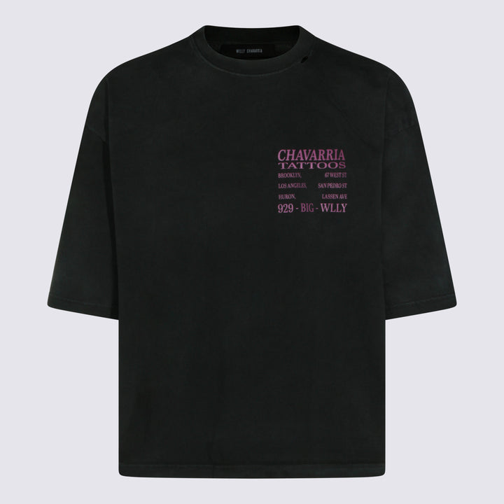 Willy Chavarria T-shirts and Polos - Nero | f589b3600b16cb6668b6fab759bb93e40cc219c0