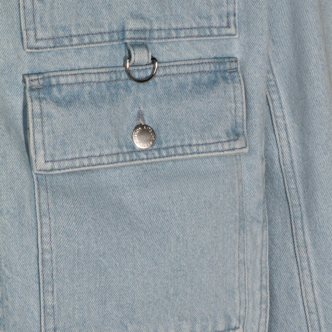 Maison Kitsune' Jackets - LIGHT WASHED INDIGO | b2f04cf7a685bb6702bf17a627d115310a28e04c