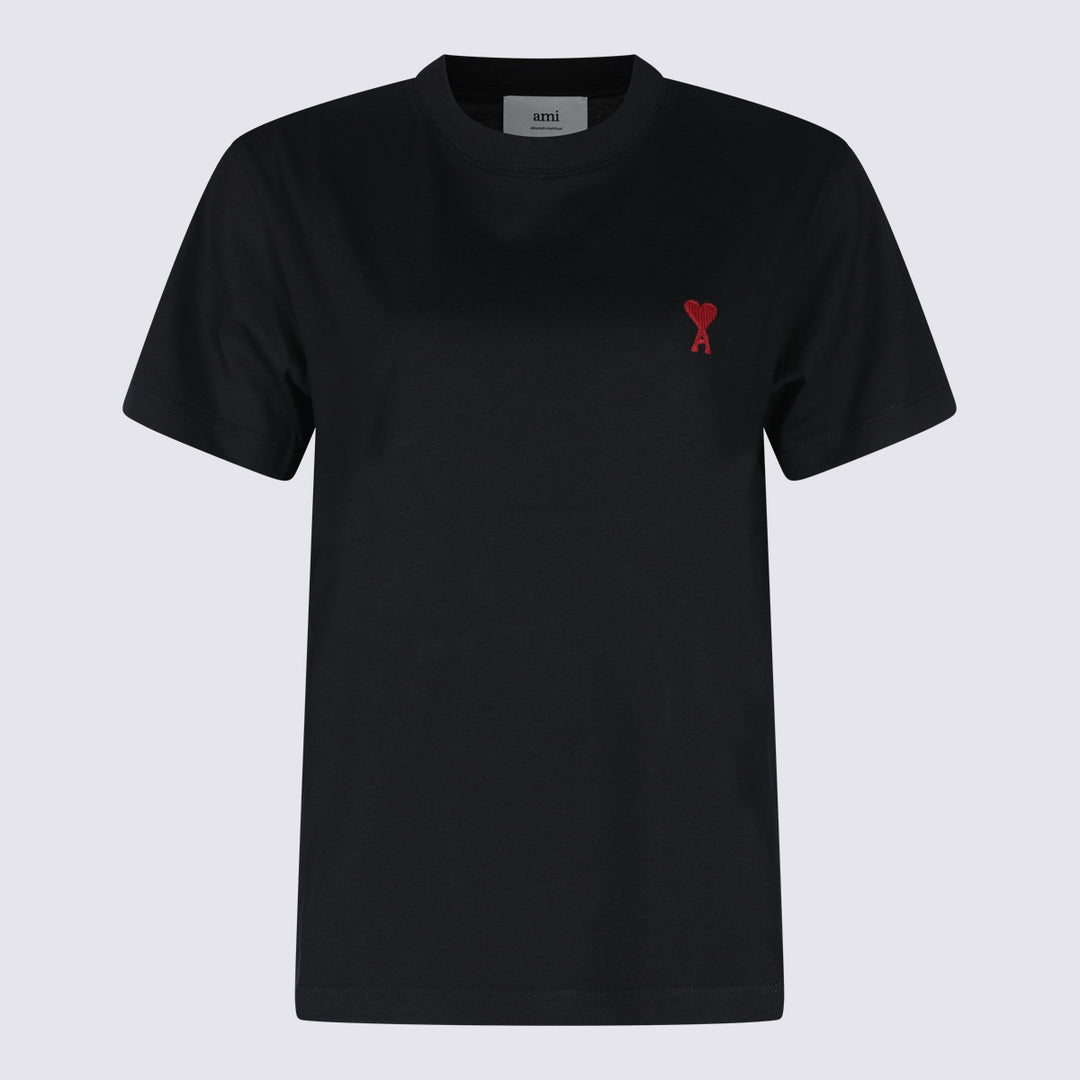 Ami Paris T-shirts and Polos - Nero | 012c86c7772ff0531b9aa7ee6f2f3ceaa8b86023