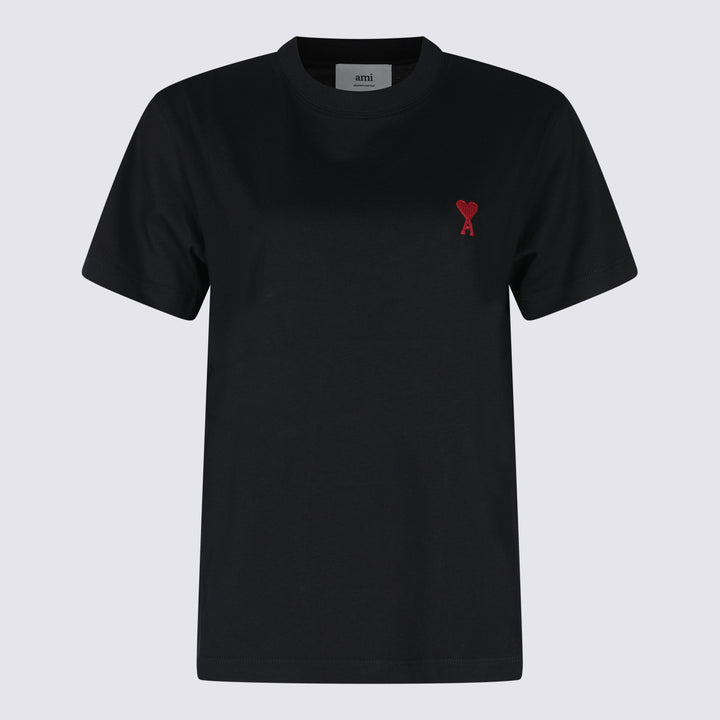 Ami Paris T-shirts and Polos - Nero | 012c86c7772ff0531b9aa7ee6f2f3ceaa8b86023