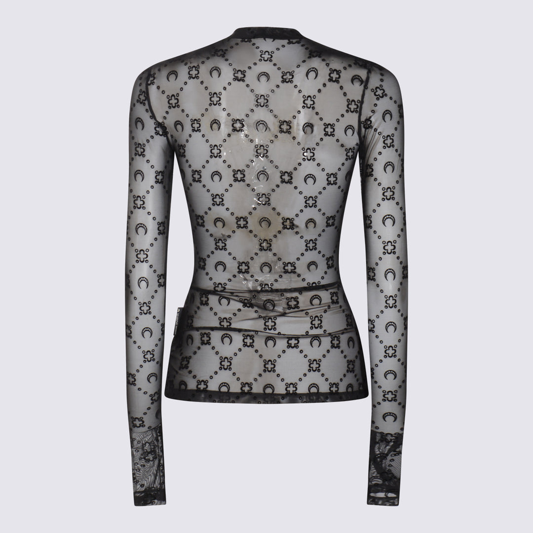 Marine Serre Top - Nero | 22e01d142b0595092d5eb9f79e9aa0657cd6f1d9