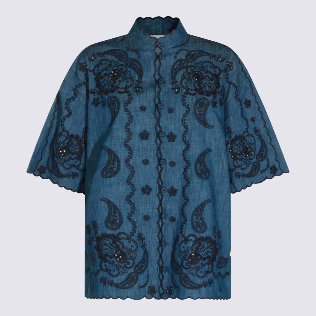 Zimmermann Shirts - RAILWAY BLUE | 716eb1a6f49fde684fea85fd45f301fb8b518c54