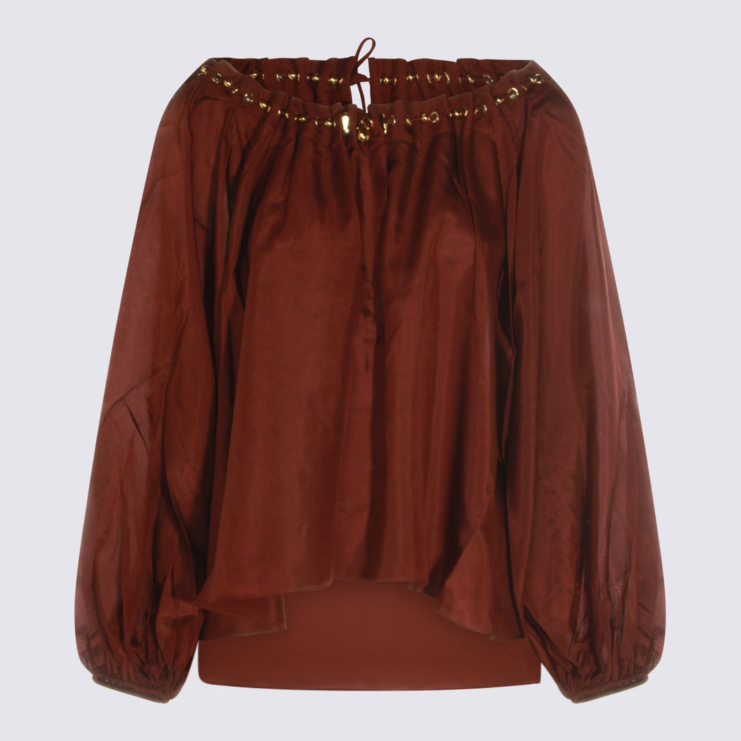 Zimmermann Top - MERLOT | aef53db9ebd0884cc4e3e42e19ddc064fad4683e