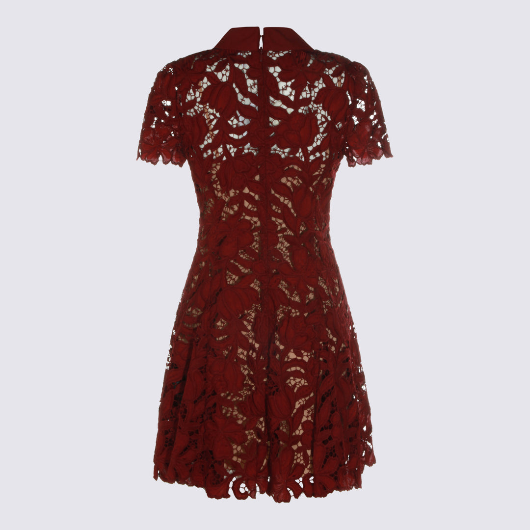 Self-Portrait Dresses - BURGUNDY | 3cc8c80b9c51bf1d8b50022d1aefc091c581c24e