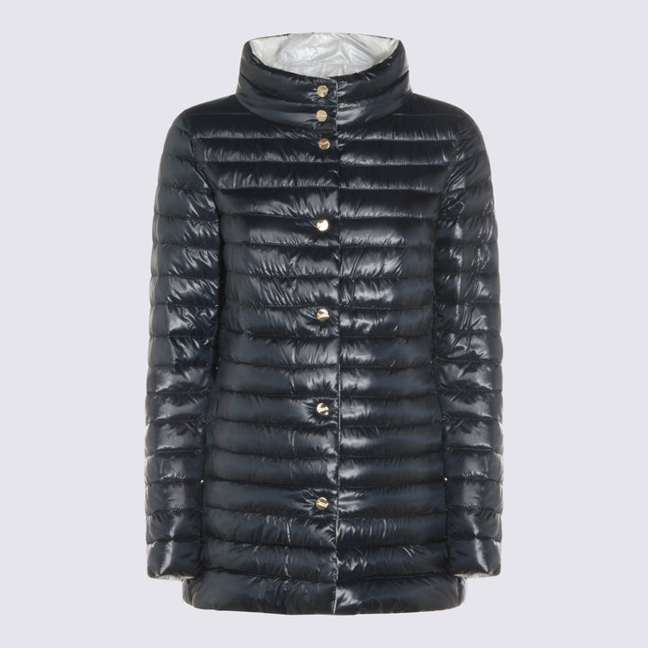 Herno Coats - Navy | e5ebf7c660ac139f54e9b6948f7d2eddea562f33