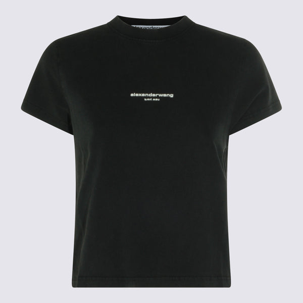 T-Shirts And Polos Washed Black
