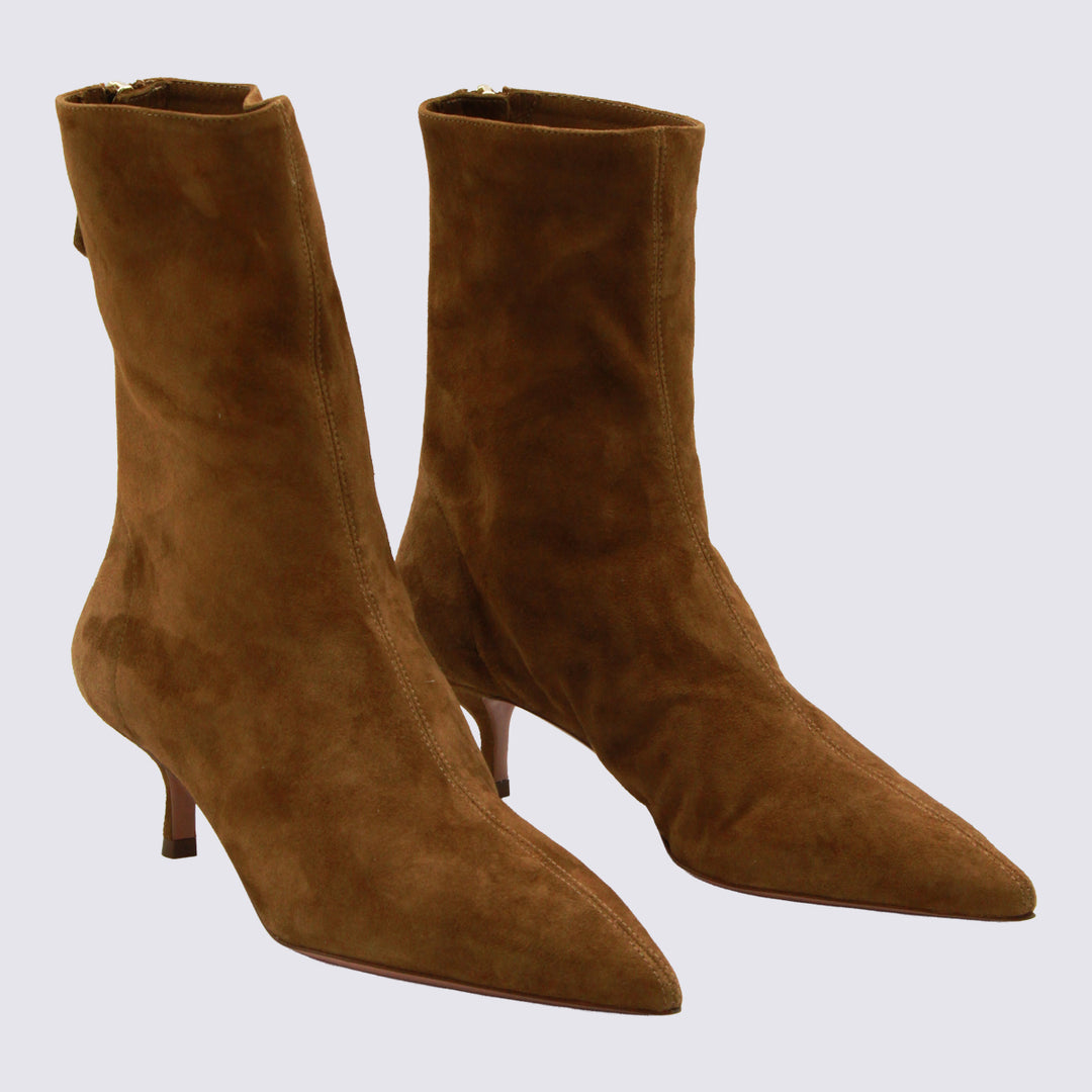 Aquazzura Boots - Chestnut | 20b964af023fca1ad9187a99975b8e8617e838ed