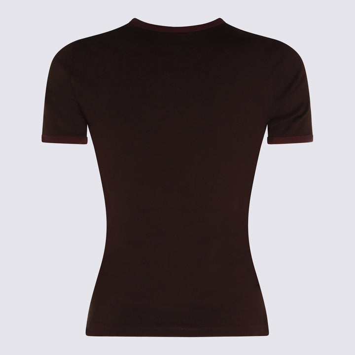 Courreges T-shirts and Polos - BURNT RED/DEEP GRENAT | ab50947b9b943dcc8bfab9bcadd1a67c1ded4cf5