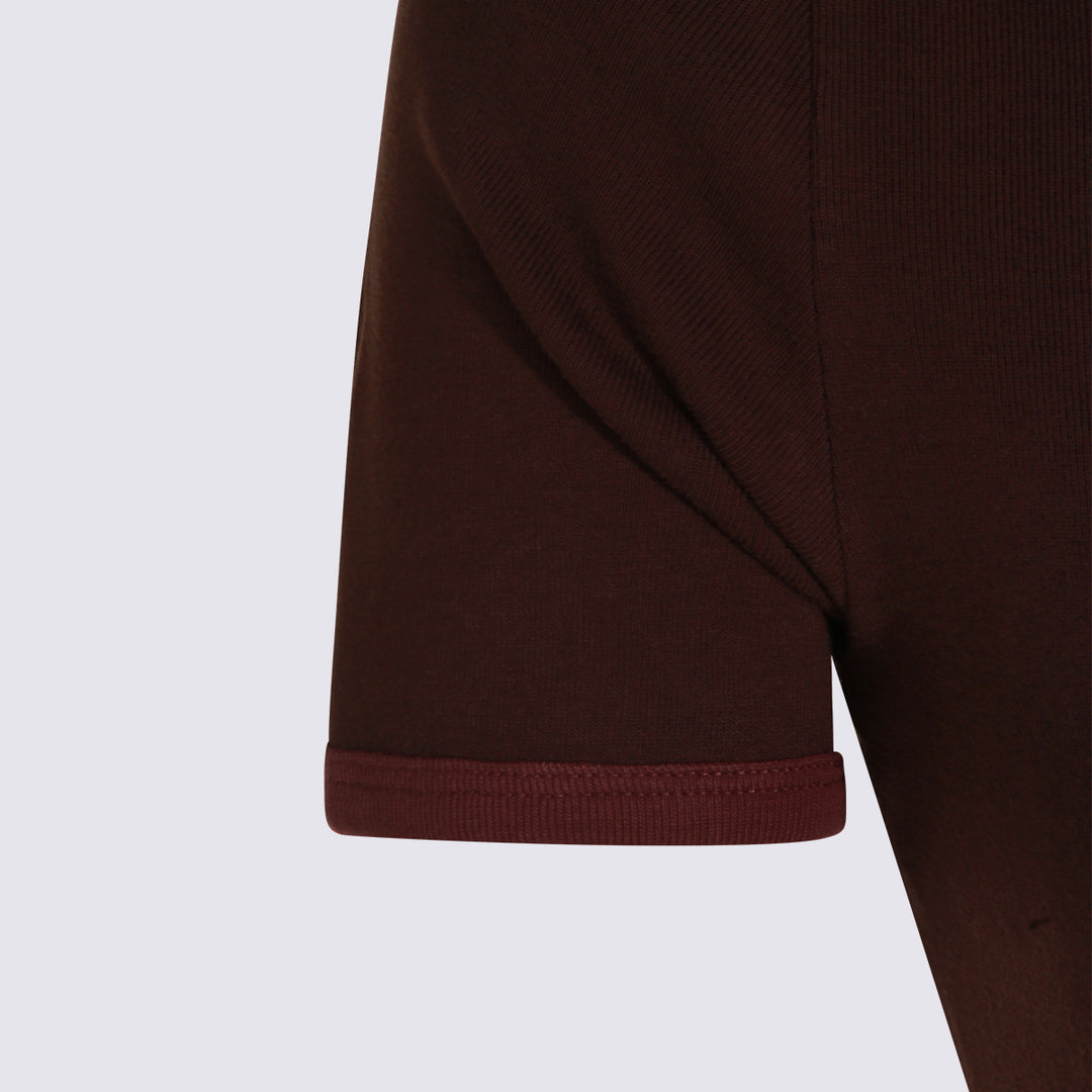 Courreges T-shirts and Polos - BURNT RED/DEEP GRENAT | 79b972d80172bc83000733d4fcac278349dfac13
