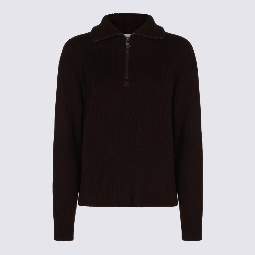 Courreges Sweaters - BURNT RED | 29d899e40663ca806863e1eaa099fe79ab516109