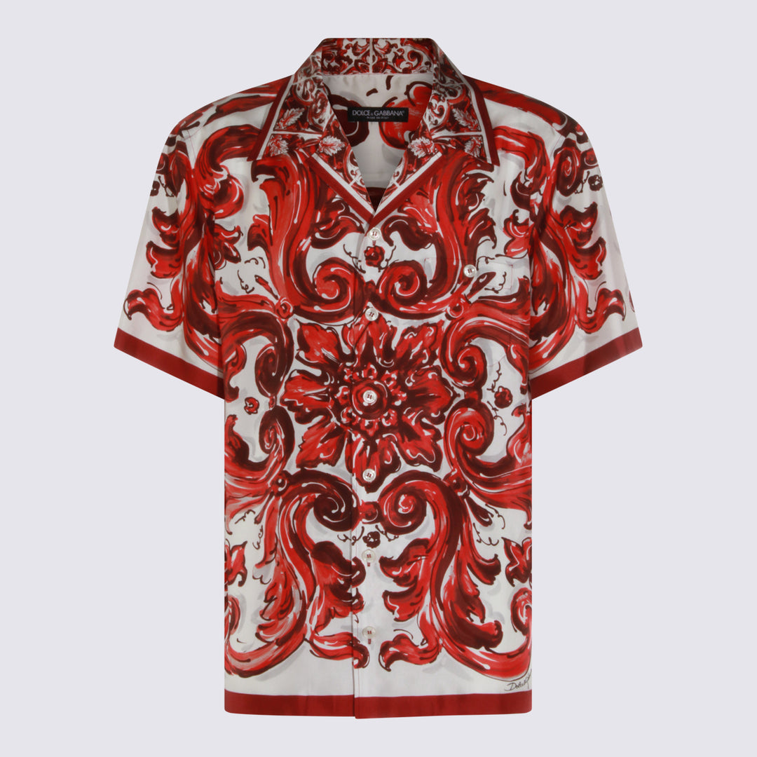 Dolce & Gabbana Shirts - RED-WHITE | b977586c1a77652e1ecda380f493e88083056a73
