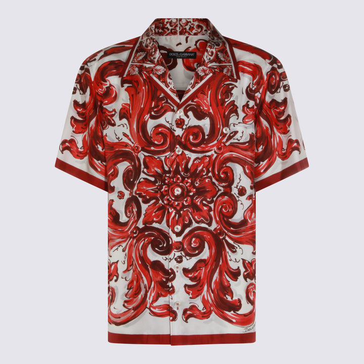 Dolce & Gabbana Shirts - RED-WHITE | b977586c1a77652e1ecda380f493e88083056a73