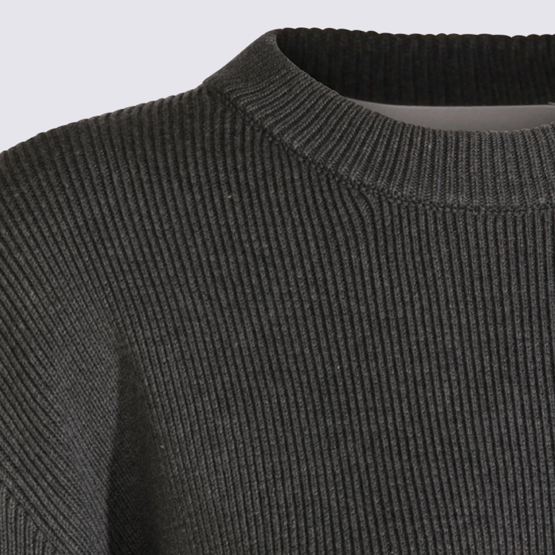 Golden Goose Sweaters - Dark Grey Melange | 110c8c8121e255485d53138f2d41e6d10eca50af