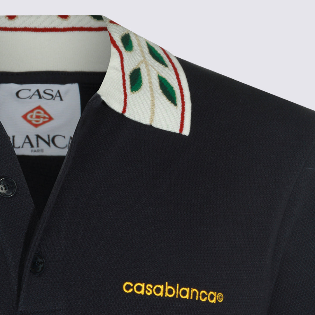 Casablanca T-shirts and Polos - Navy | f77107d326cb6823dc36467742e917c7e1635871