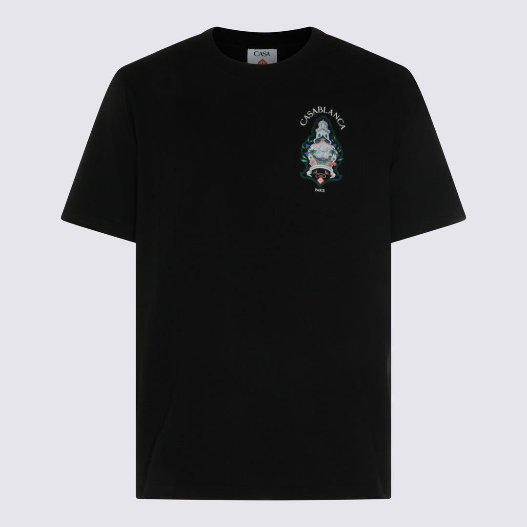 Casablanca T-shirts and Polos - Nero | e47aa4fc4bf37899827b29a9f585dd294a34b524