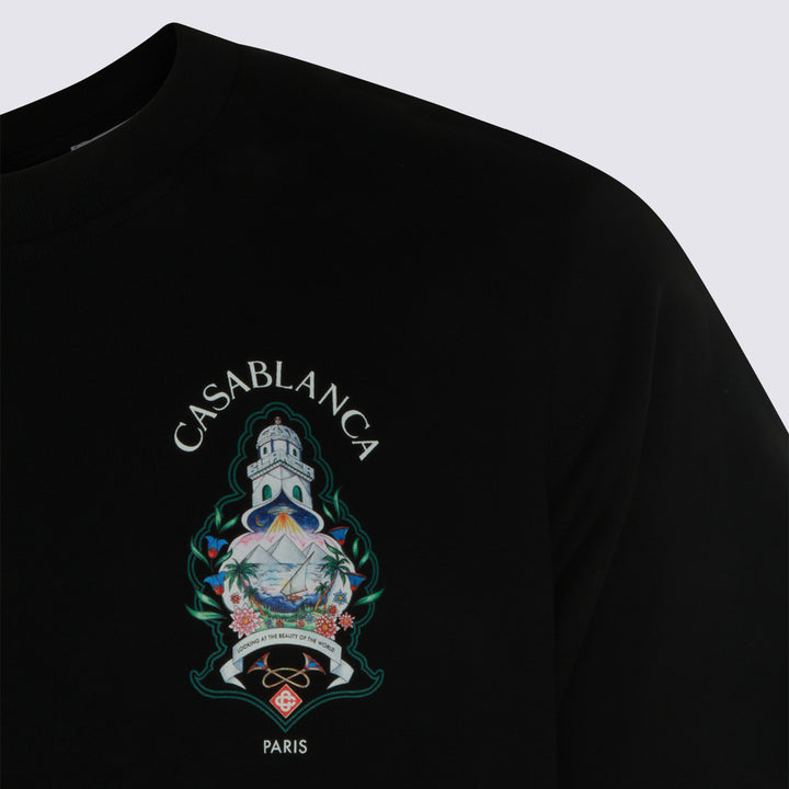 Casablanca T-shirts and Polos - Nero | e053c73563bae9cefd5b004ebc42f2f64a94d09d