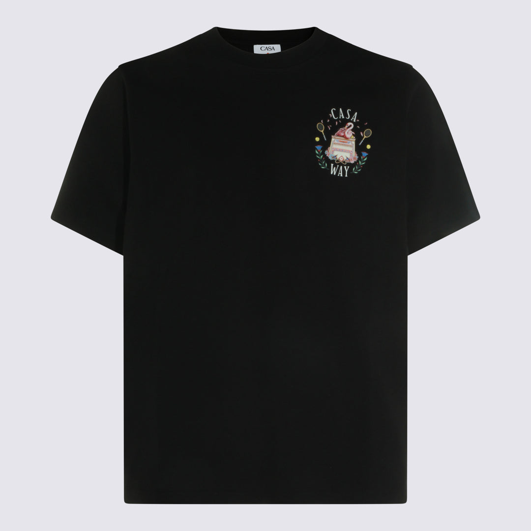 Casablanca T-shirts and Polos - Nero | 65047fb54d7cba195c46a561f86732c9abefd968