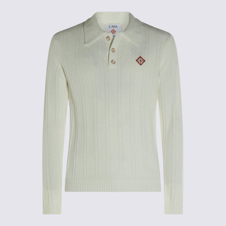 Casablanca Sweaters - Bianco | f3ae2d1430c4bf814d366e6e64ecc32d60d19669