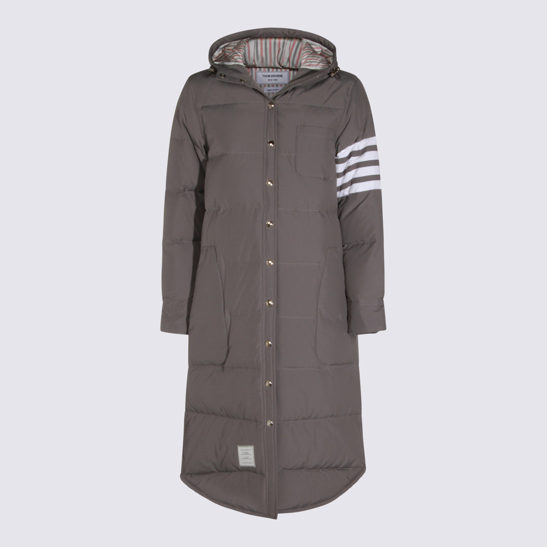 Thom Browne Coats - MED GREY | 710556df96a5acb10022ef785b51415ddcc56615