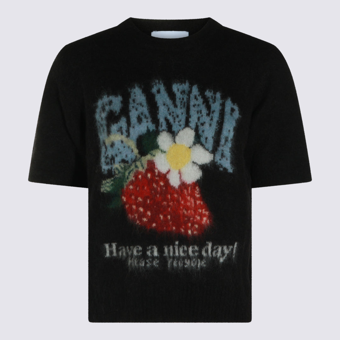 Ganni T-shirts and Polos - Nero | 5e46ad40f6a0651ae0c987c7fe02611423fc7fb9