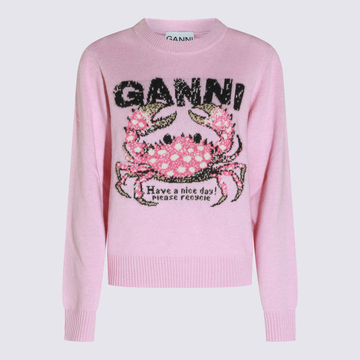 Ganni Sweaters - CHALK PINK | 8d671c5d57802ad37383949d26d0e8ebccf4e739