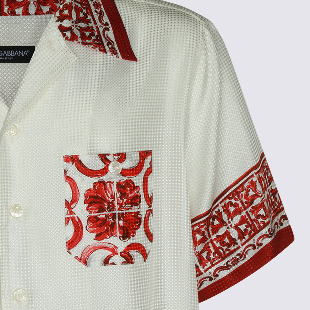 Dolce & Gabbana Shirts - RED-WHITE | 4a72fa37ea23edcdbe999caf5ffb139aedb8f3de