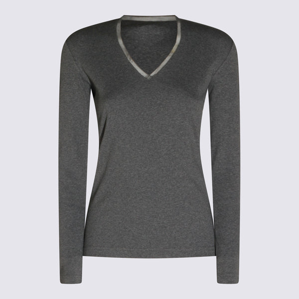 T-Shirts And Polos Metallici E Grigi