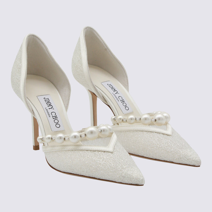 Jimmy Choo With Heel - IVORY/WHITE | 471d37ab902eb3bffbf937eac185ee5cf744e2fb