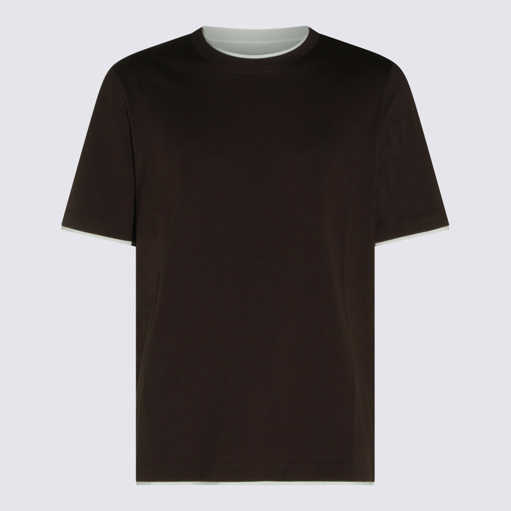 Brunello Cucinelli T-shirts and Polos - Marrone | 146901fe91b96615bdf44cbbba9a55dff8d3229b