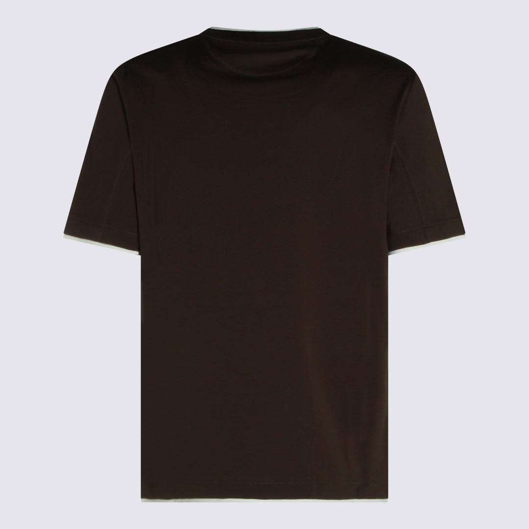 Brunello Cucinelli T-shirts and Polos - Marrone | 4cc03e0f7bb075bbf9f40c33cf7a1cfe68d84b1c