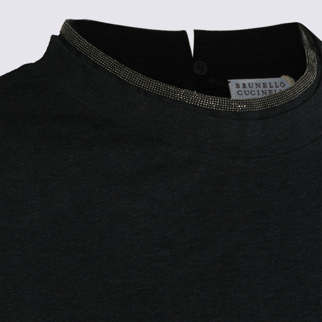 Brunello Cucinelli T-shirts and Polos - Piombo | 0def891bef3d4ec2f9998eed955d51228ab39d85