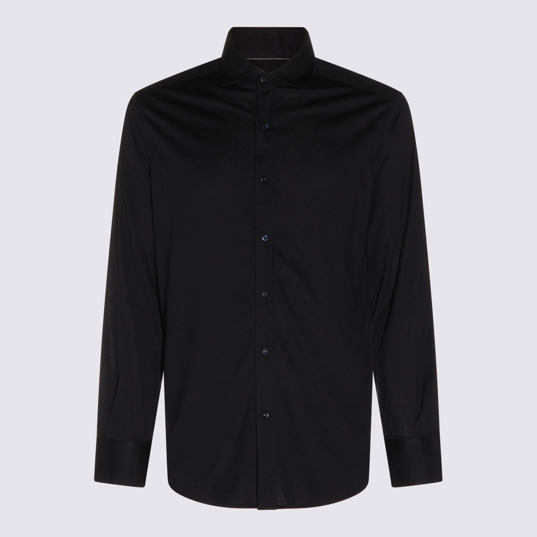 Brunello Cucinelli Shirts - Navy | 42e81ef901e3b9d8a14b2e1a99306f50fc968722