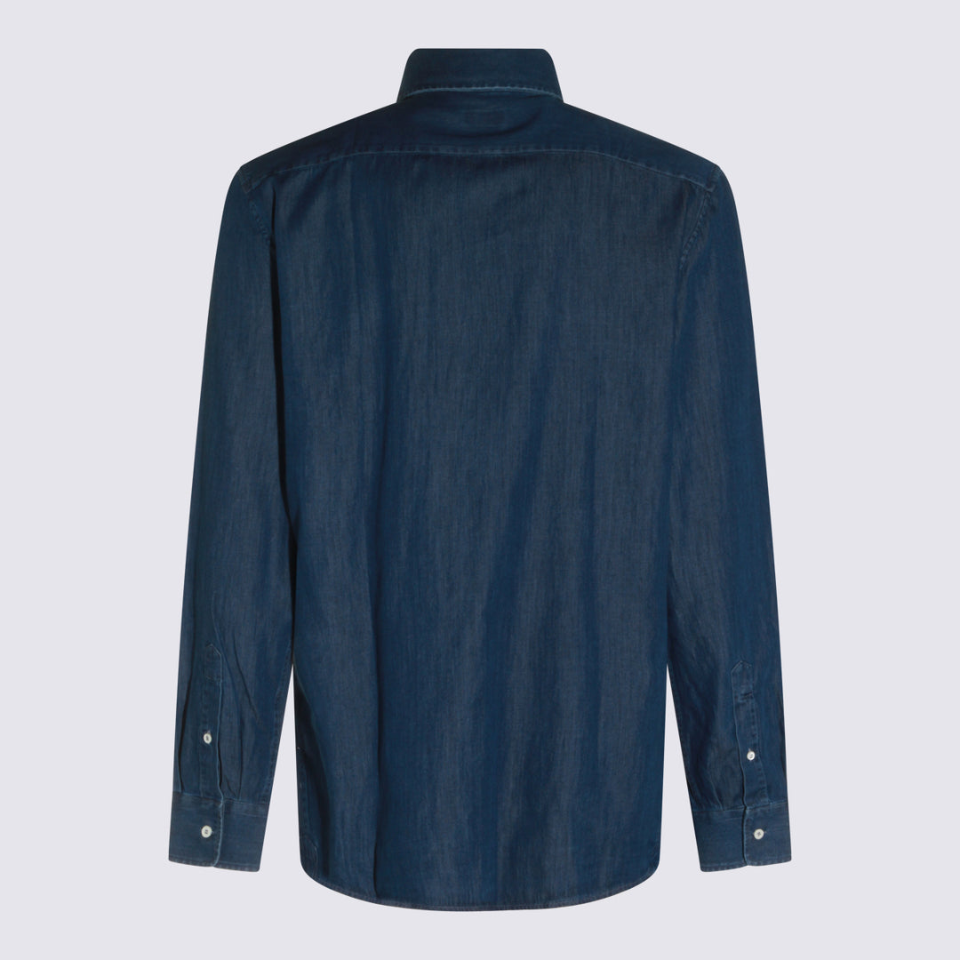 Brunello Cucinelli Shirts - Indigo | 0769b059aefdcb1430f586b93e08fc47318ccdd4