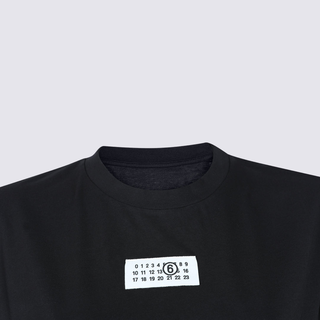 Mm6 Maison Margiela T-shirts and Polos - Nero | 22d707d873231a09a6422c4b1d5e5e9229dd8425