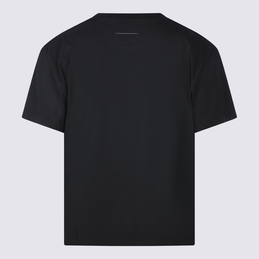 Mm6 Maison Margiela T-shirts and Polos - Nero | 3a58091278edd959322d3f21f2dfc0fdb93e4548