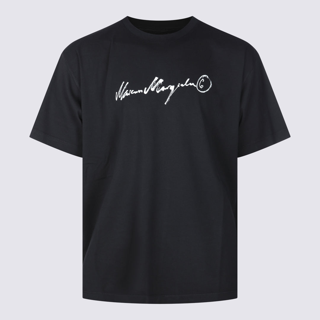 Mm6 Maison Margiela T-shirts and Polos - Nero | 2d443495bd632469da7d1264b8d5a24987b56f20