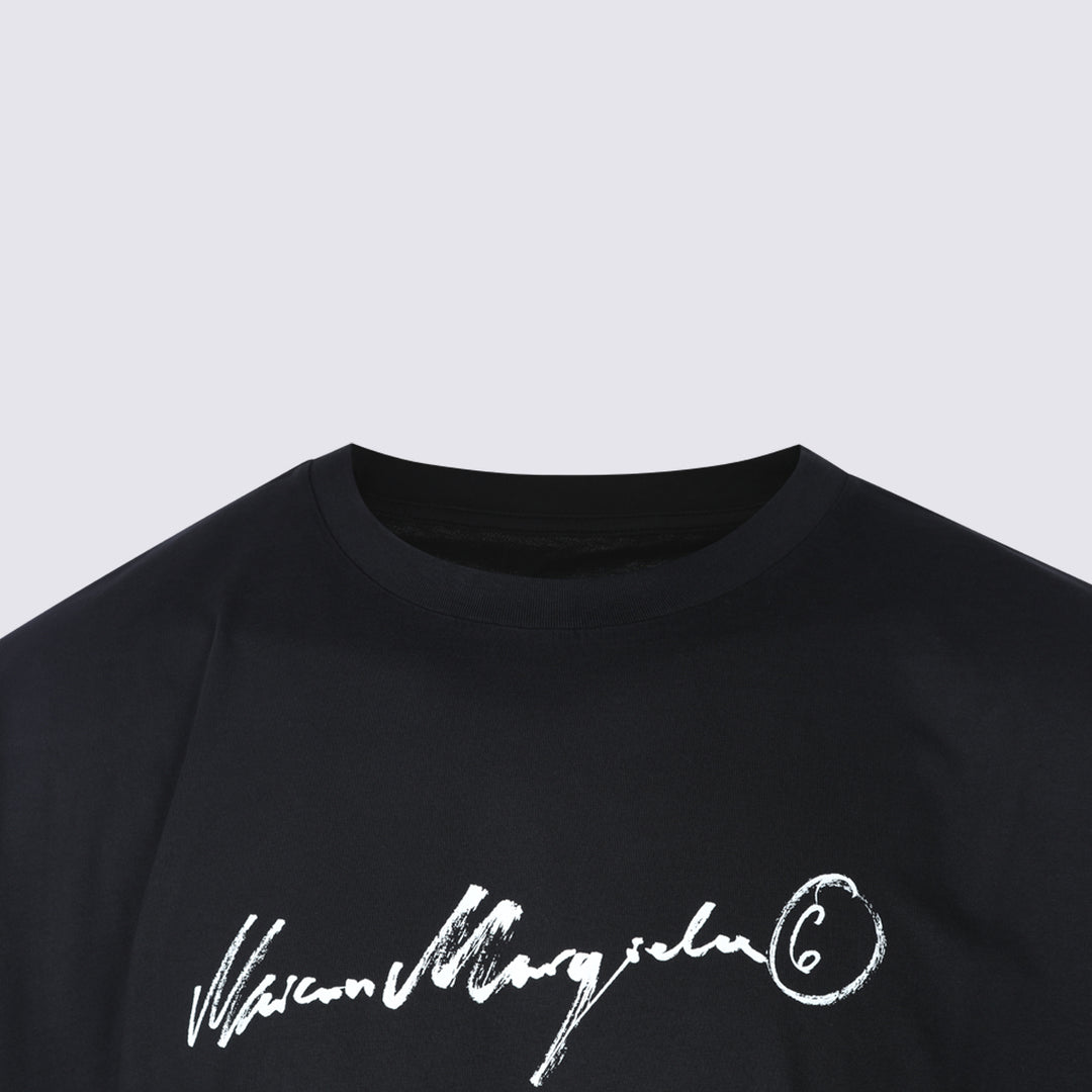 Mm6 Maison Margiela T-shirts and Polos - Nero | 1e219f2f65f3251093d028a662f1c5e1843cd3ab