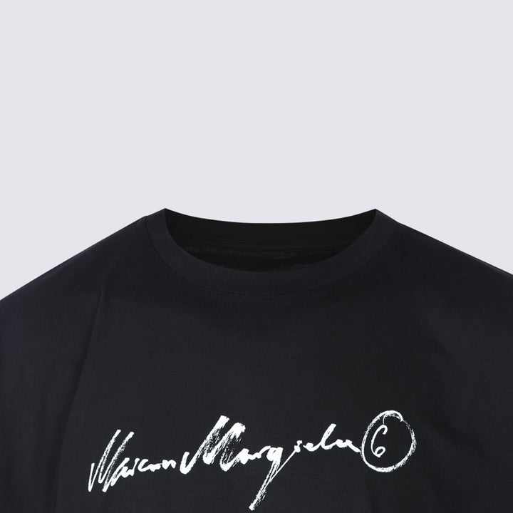 Mm6 Maison Margiela T-shirts and Polos - Nero | 1e219f2f65f3251093d028a662f1c5e1843cd3ab
