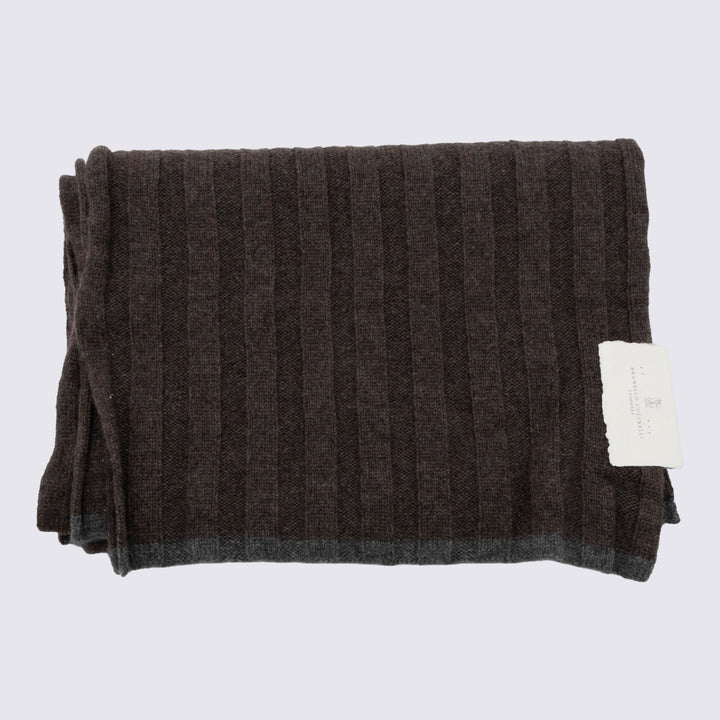 Brunello Cucinelli Scarfs - Marrone | 7e03051bbe81713e2f08dc56408baf05b649959c