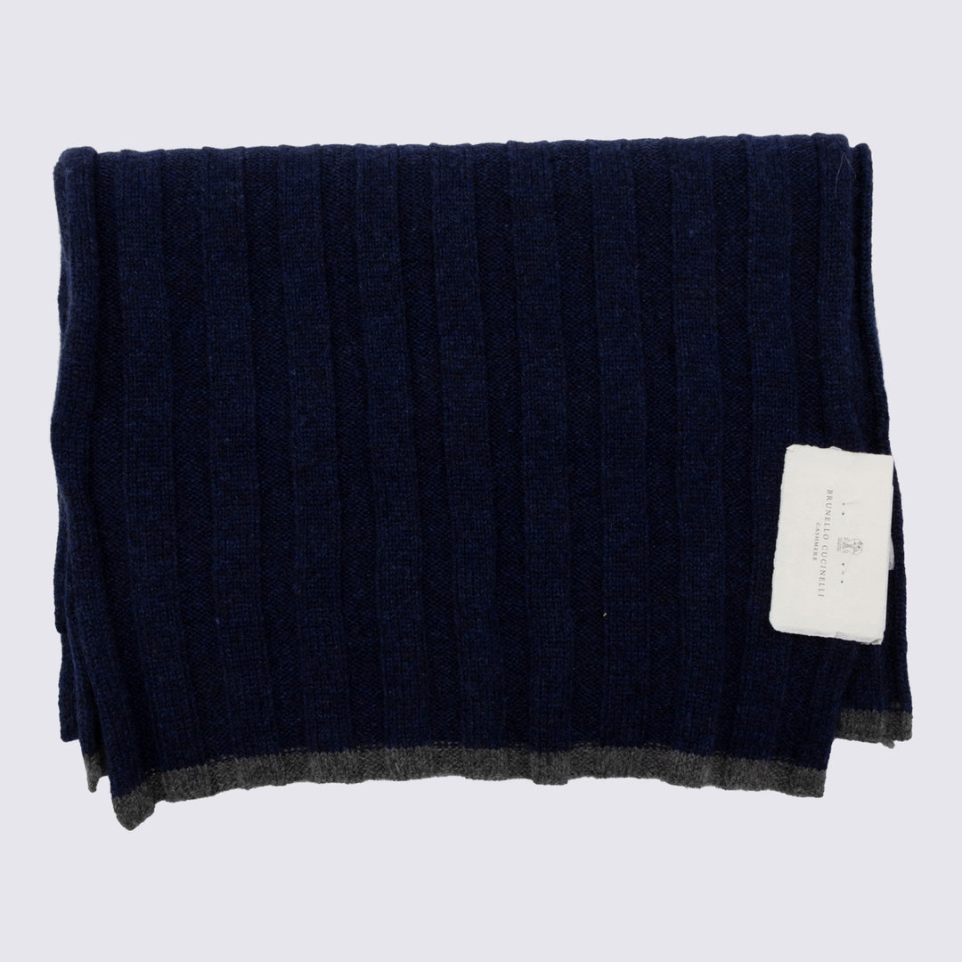 Brunello Cucinelli Scarfs - Navy | 440770433b1946383b47943157ec5aab102fe7a5