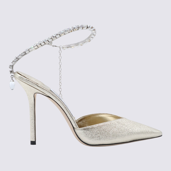 Jimmy Choo With Heel - PLATINUM/CRYSTAL | a7a0b317ac9f78bba09cf77a87a84111ef762c05