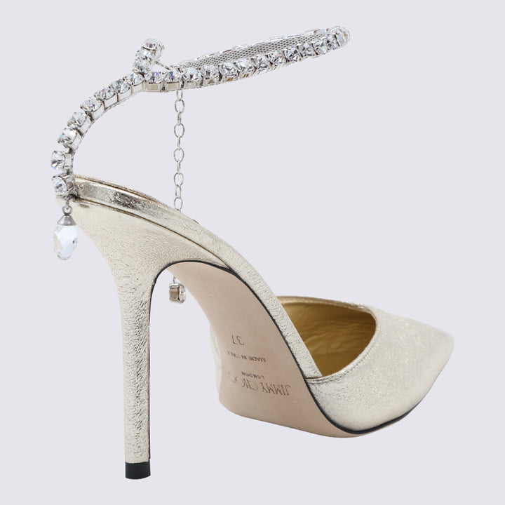 Jimmy Choo With Heel - PLATINUM/CRYSTAL | c28ef209fd940de03fdea822052afbae41a1db38