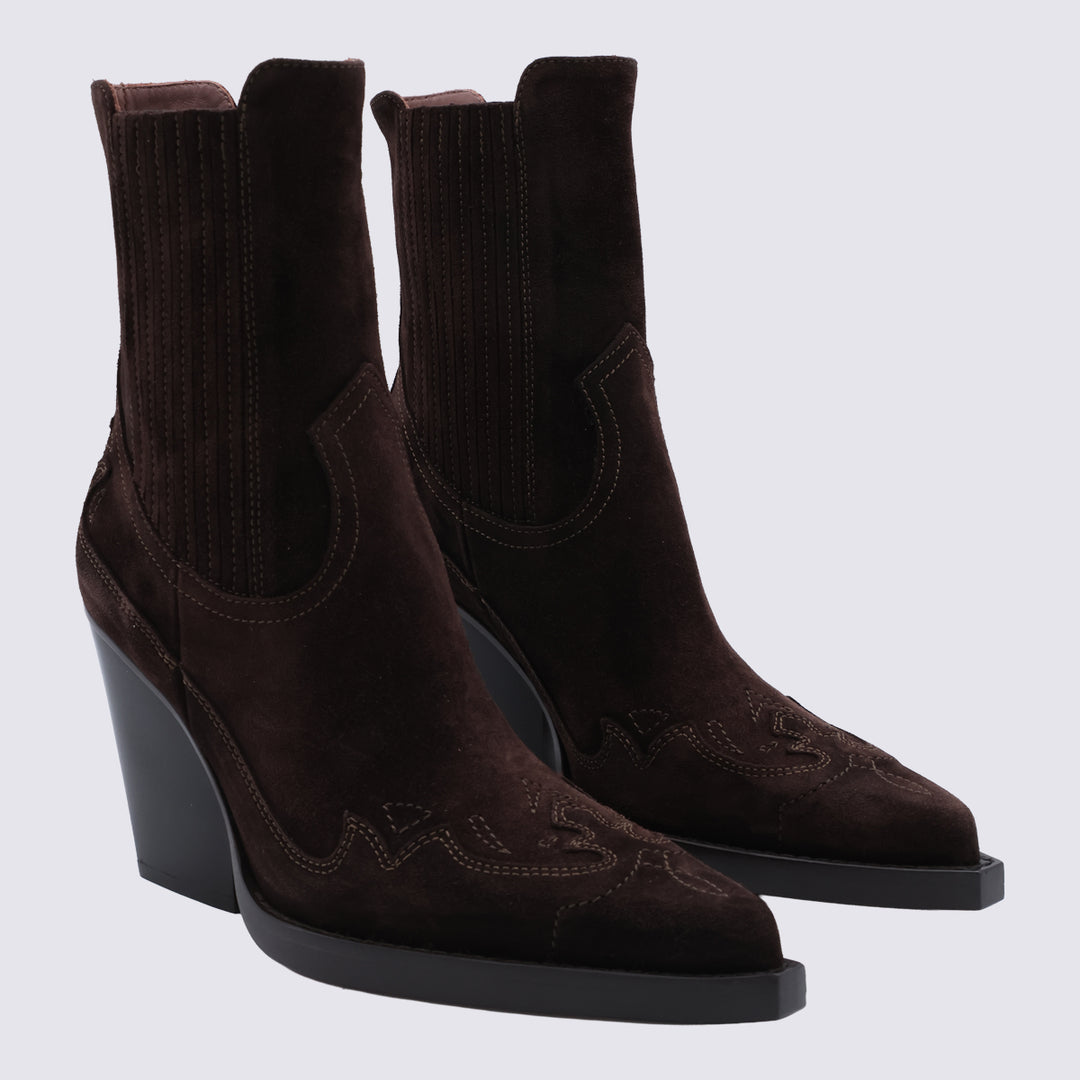 Paris Texas Boots - CHOCOLATE | 91352cb8de295aef48190a7fef3ef7a31e2f6a12